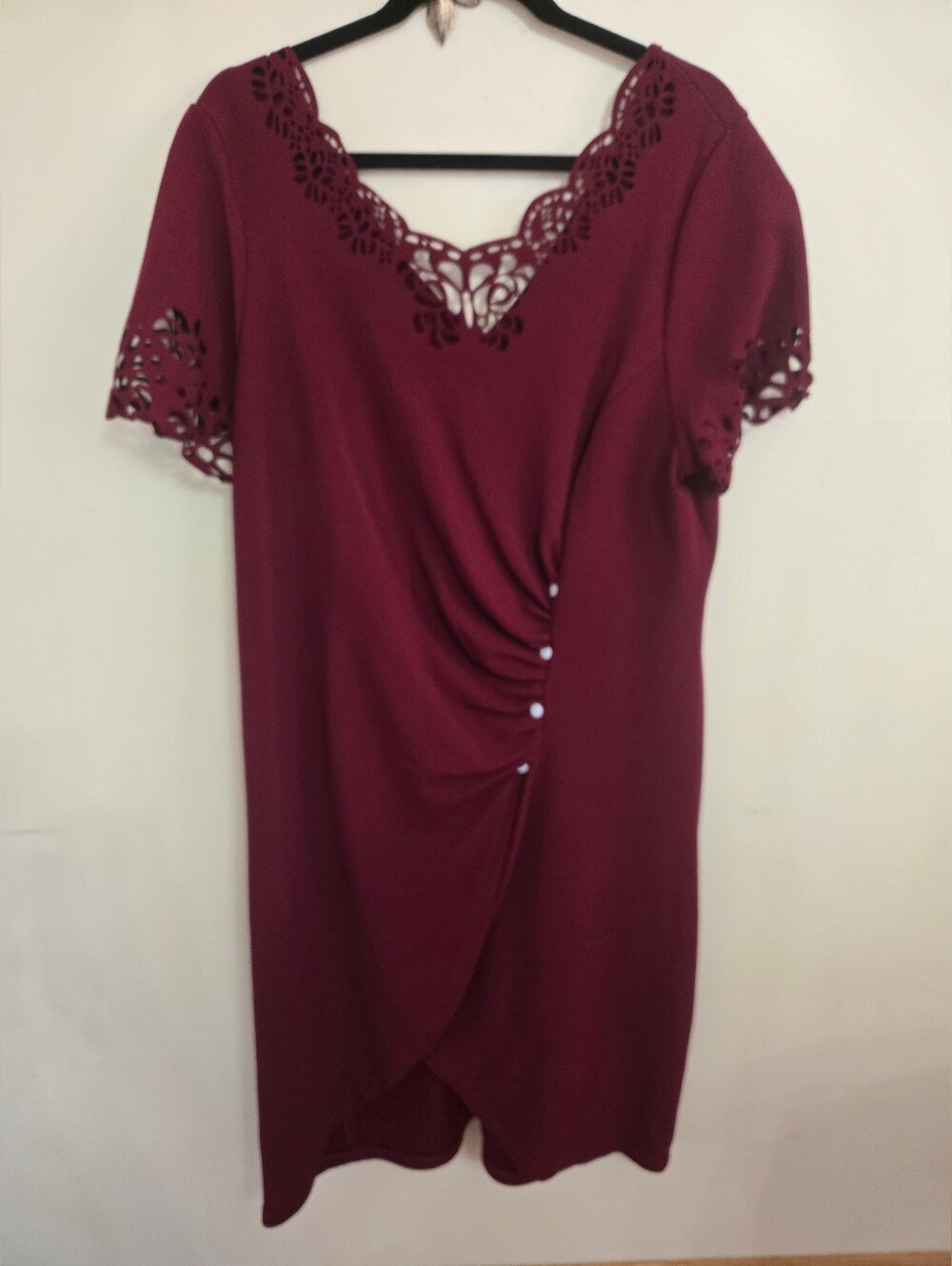 SHEIN Curve 3XL Deep Burgundy Knit Top